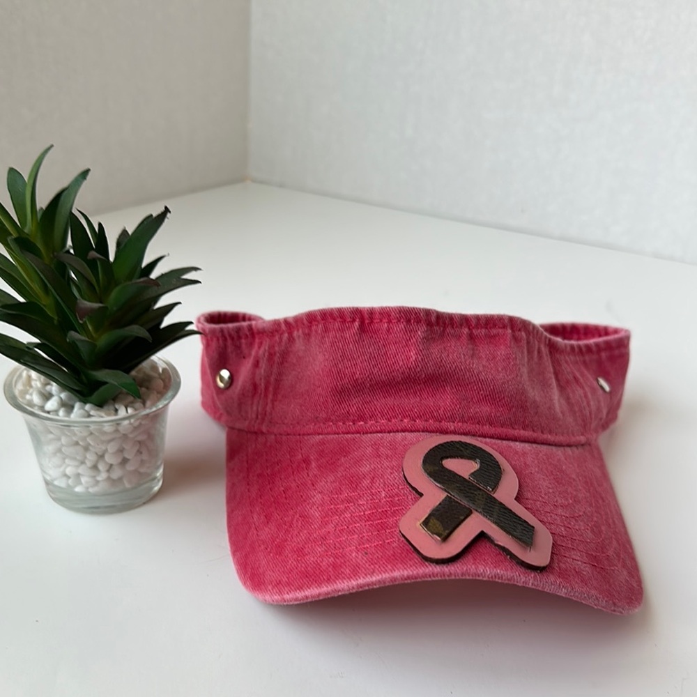 Custom 100% Cotton Visor Adjustable  
 LV Monogram Canvas